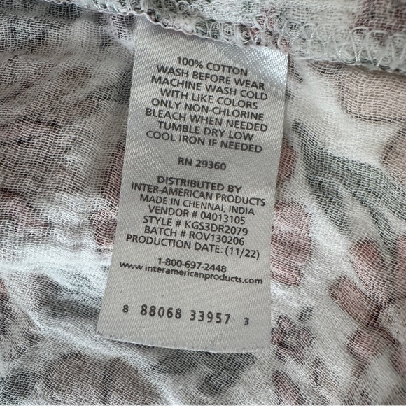 Dip Floral Dress with Button Detail 100% cotton - Picture 7 of 7